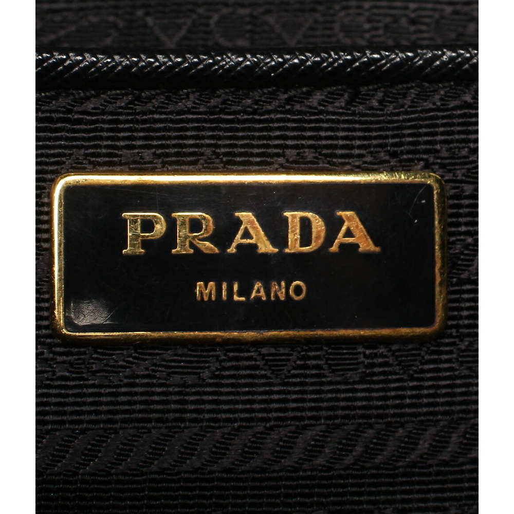 Prada Black Saffiano Leather Galleria Double Zip Tote - Picture 4 of 6